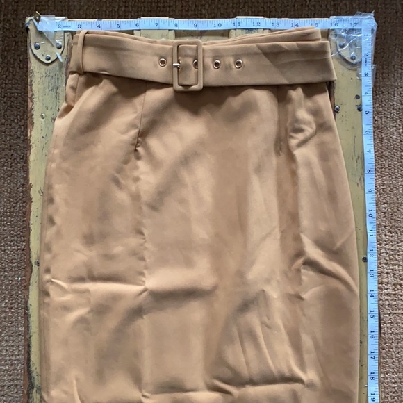 NWT NAKED WARDROBE HIGH RISE BODYCON MIDI SKIRT M - Picture 4 of 13